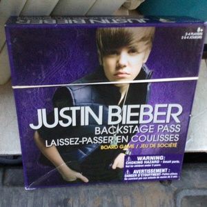 JUSTIN BIEBER backstage pass board game